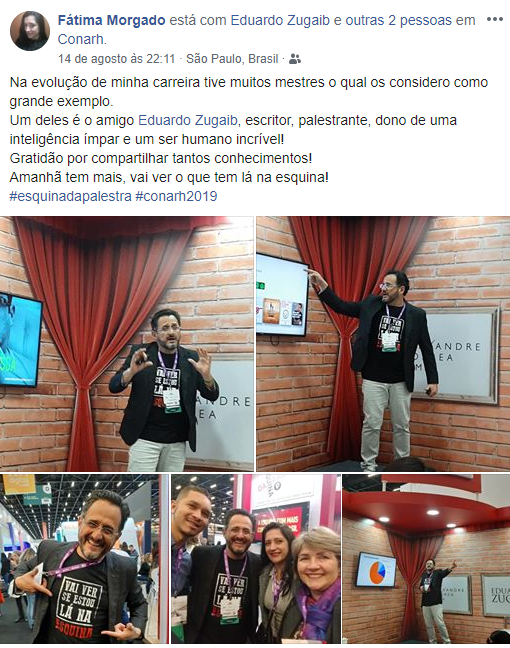 Esquina da Palestra reúne as melhores palestras no CONARH 2019